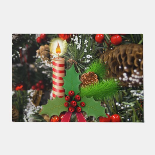Kerstmats, Kaars Deurmat (Voorkant)