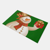 Kerstmats, Sneeuwman Deurmat (Schuin)