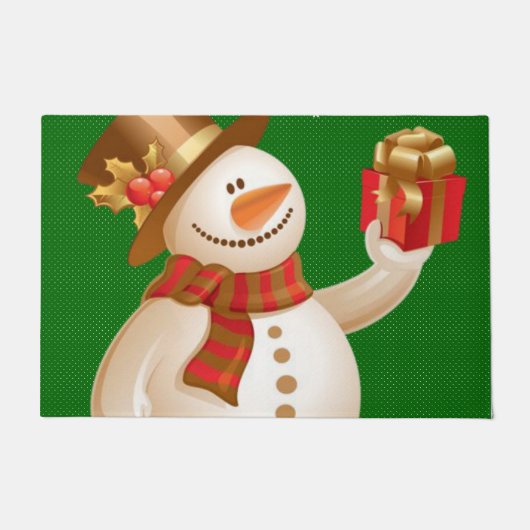Kerstmats, Sneeuwman Deurmat (Voorkant)