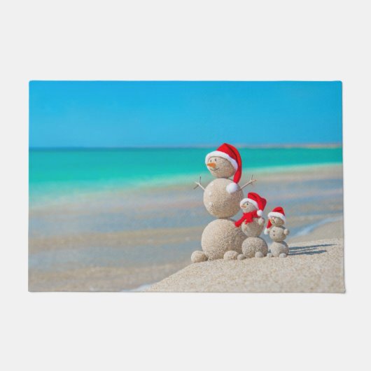 Kerstmats, Sneeuwman Deurmat (Voorkant)