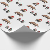 kerstmatte papier voor grizzly-beren (Hoek)
