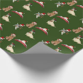 kerstmatte papier voor honden (Hoek)