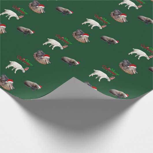 kerstmatte wrapppapier voor wilde dieren cadeaupapier (Hoek)