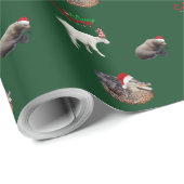 kerstmatte wrapppapier voor wilde dieren cadeaupapier (Rol Hoek)