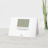 Kerstmeander Feestdagen Kaart (Achterkant)