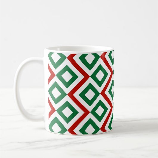 Kerstmeander Koffiemok (Links)