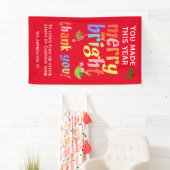 Kerstmedewerker Bedankt Spandoek (Insitu)