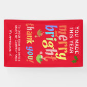 Kerstmedewerker Bedankt Spandoek (Horizontaal)