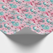 Kerstmeermin & Vrienden Cadeaupapier (Hoek)