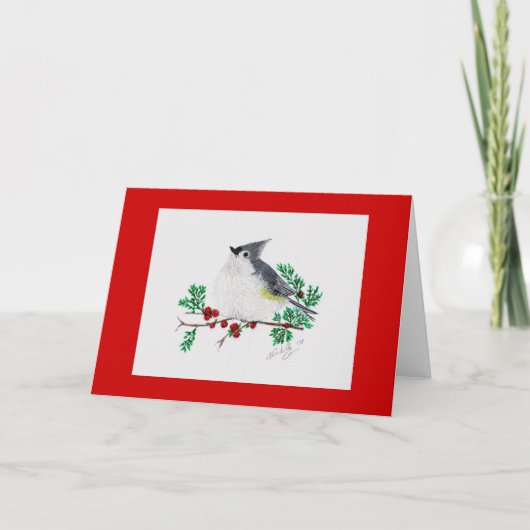kerstmees feestdagen kaart (Voorkant)