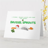 Kerstmeeuw - Te veel spruiten van Brussel Kaart (Gele Bloem)