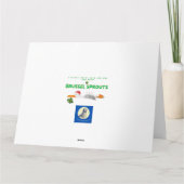 Kerstmeeuw - Te veel spruiten van Brussel Kaart (Achterkant)