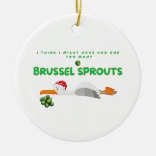 Kerstmeeuw - Te veel spruiten van Brussel Keramisch Ornament