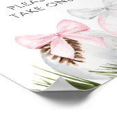 Kerstmeisje Baby shower Favors Sign Poster (Hoek)