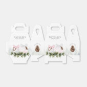 Kerstmeisje Baby shower Roze avor Box Bedankdoosjes (Uitgevouwen)