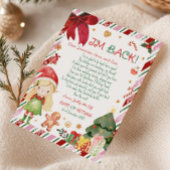 Kerstmeisje Brief van Elf Briefkaart