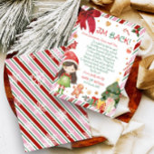 Kerstmeisje Brief van Elf Briefkaart