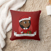 Kerstmeisje cartoon gooit kussens (Deken)