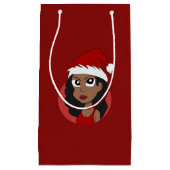 Kerstmeisje cartoon klein cadeauzakje (Voorkant)