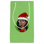 Kerstmeisje cartoon klein cadeauzakje (Voorkant)