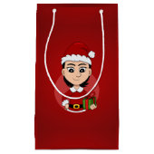 kerstmeisje cartoon kleine cadeautas (Voorkant)