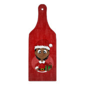 Kerstmeisje cartoon snijplank (Voorkant)