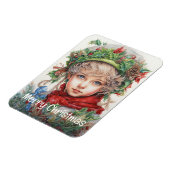 Kerstmeisje Custom 11 van 25 Magneet (Linkerzijde)