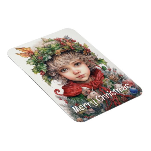 Kerstmeisje Custom 12 van 25 Magneet (Rechterzijde)