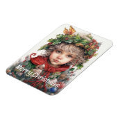 Kerstmeisje Custom 12 van 25 Magneet (Linkerzijde)