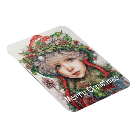 Kerstmeisje Custom 14 van 25 Magneet (Rechterzijde)