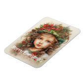 Kerstmeisje Custom 16 van 25 Magneet (Linkerzijde)