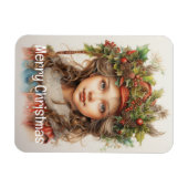 Kerstmeisje Custom 18 van 25 Magneet (Horizontaal)