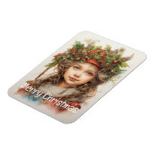 Kerstmeisje Custom 18 van 25 Magneet (Linkerzijde)