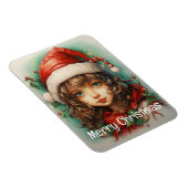 Kerstmeisje Custom 1 van 25 Magneet (Rechterzijde)