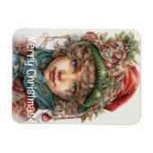 Kerstmeisje Custom 20 van 25 Magneet (Horizontaal)