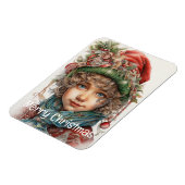 Kerstmeisje Custom 20 van 25 Magneet (Linkerzijde)