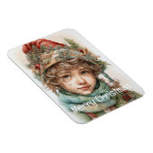 Kerstmeisje Custom 21 van 25 Magneet (Rechterzijde)
