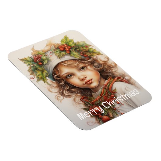Kerstmeisje Custom 23 van 25 Magneet (Rechterzijde)