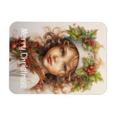 Kerstmeisje Custom 23 van 25 Magneet (Horizontaal)