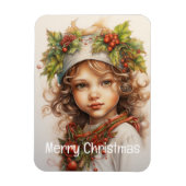 Kerstmeisje Custom 23 van 25 Magneet (Verticaal)