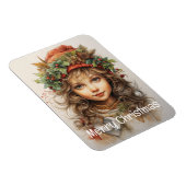 Kerstmeisje Custom 25 van 25 Magneet (Rechterzijde)