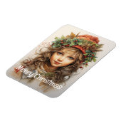 Kerstmeisje Custom 25 van 25 Magneet (Linkerzijde)