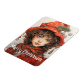 Kerstmeisje Custom 2 van 25 Magneet (Linkerzijde)