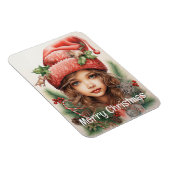 Kerstmeisje Custom 3 van 25 Magneet (Rechterzijde)
