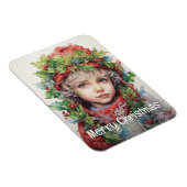 Kerstmeisje Custom 4 van 25 Magneet (Rechterzijde)