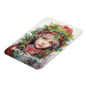 Kerstmeisje Custom 4 van 25 Magneet (Linkerzijde)