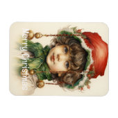 Kerstmeisje Custom 6 van 25 Magneet (Horizontaal)