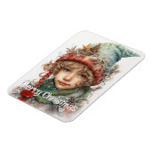 Kerstmeisje Custom 7 van 25 Magneet (Linkerzijde)