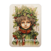 Kerstmeisje Custom 8 van 25 Magneet (Verticaal)