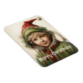 Kerstmeisje Custom 9 van 25 Magneet (Rechterzijde)